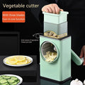 Home Multifunction Vegetable Slicer Manual Grater Vegetable Chopper 3 in 1 Round Cutter Potato Spiralizer Kitchen Accessories - TendiTudo Essencial