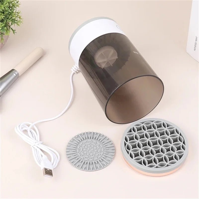 Makeup Brushes Cleaner Machine Portable USB Electric Cosmetic Brush Cleaning Washing Tools Make Up Brush Cleaning Dry Tools - TendiTudo Essencial