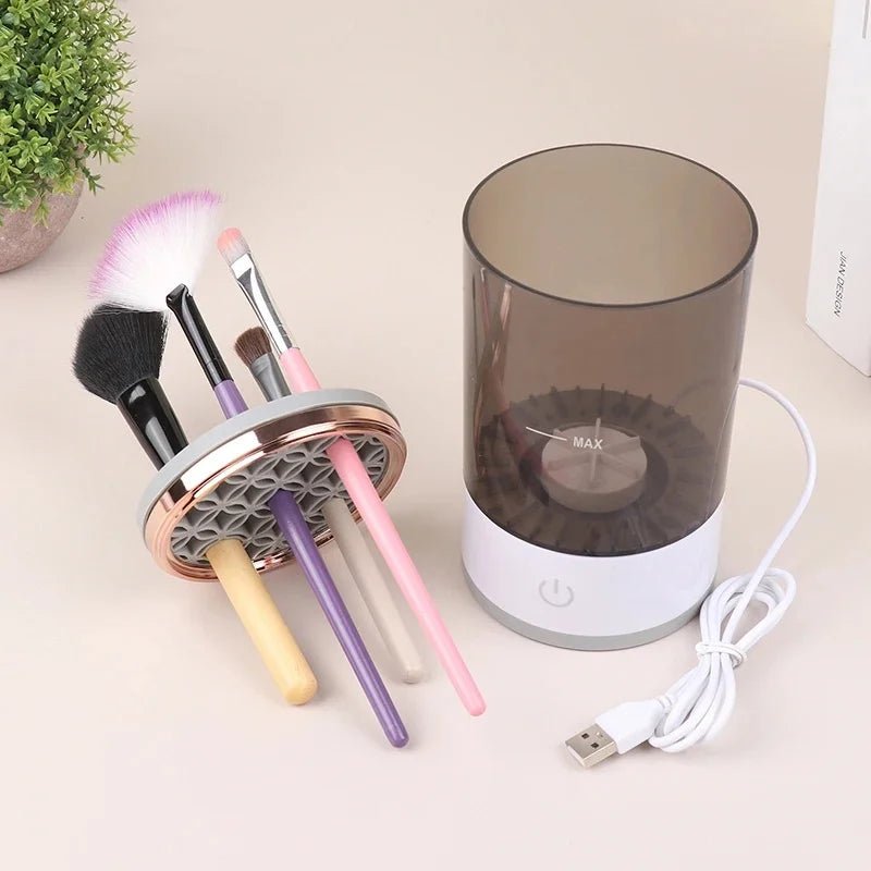 Makeup Brushes Cleaner Machine Portable USB Electric Cosmetic Brush Cleaning Washing Tools Make Up Brush Cleaning Dry Tools - TendiTudo Essencial